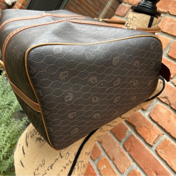 Authentic Vintage Christian Dior Honeycomb Tote w Dior Lock &Key EUC - Picture 6 of 16